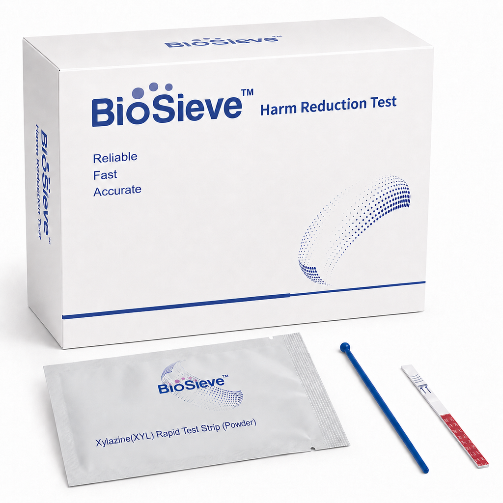 Xylazine  Harm Reduction Test Strips (100/bx) w Micro Scoop (1000 ng/ml)